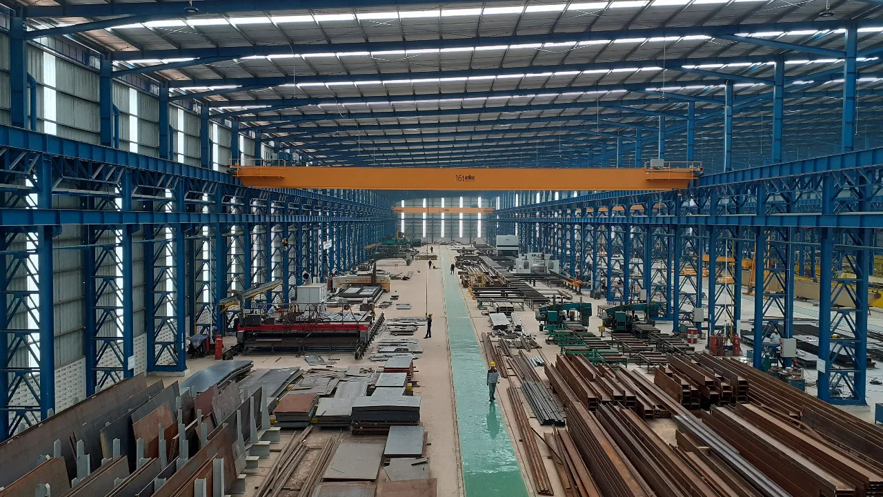 steel workshop layout planning